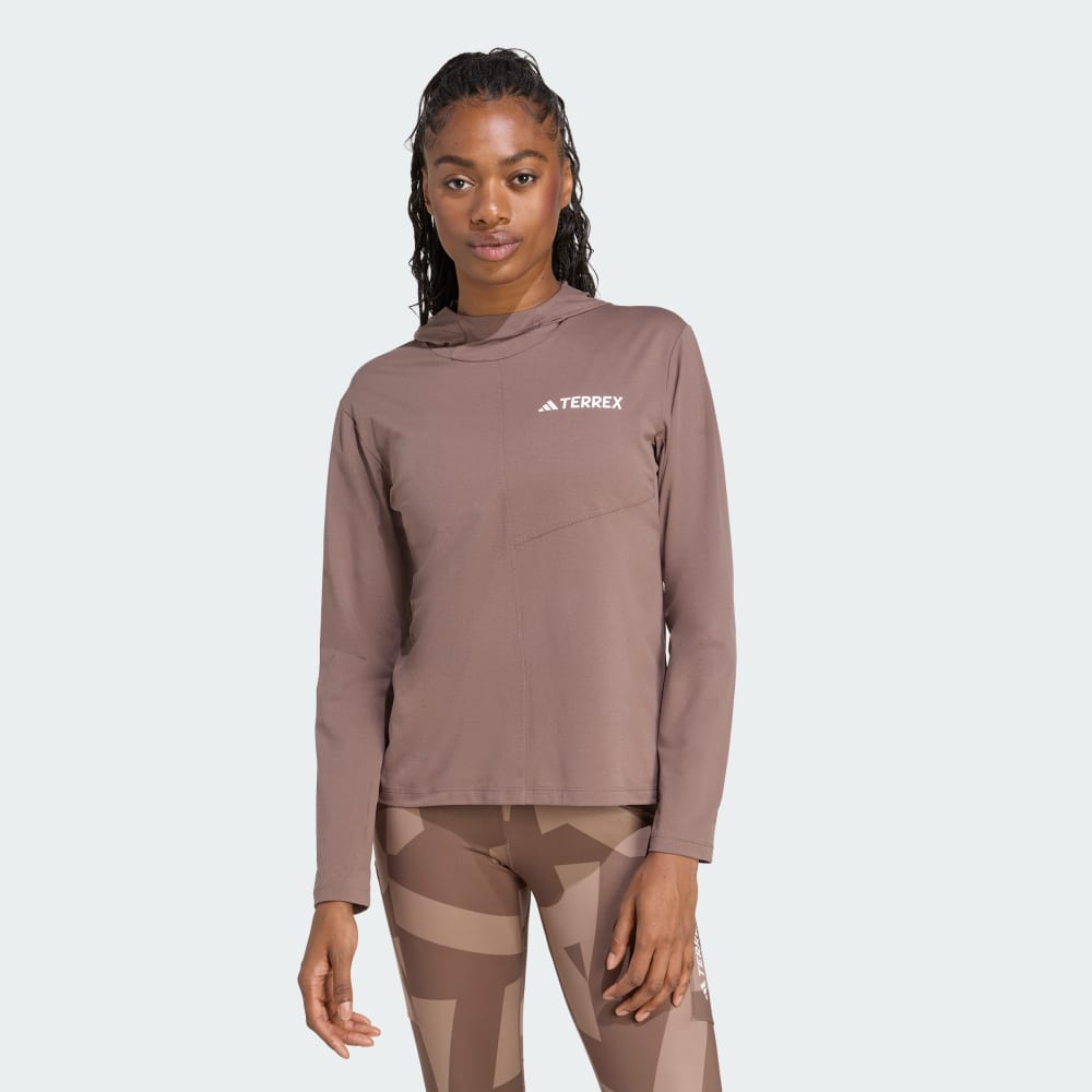 

Куртка Adidas Terrex Multi Climacool Hooded Long Sleeve Top, цвет Earth Strata