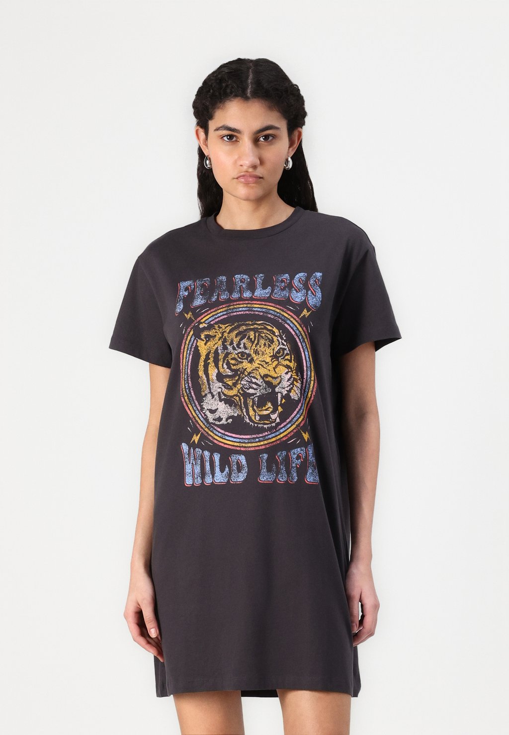 

Платье из джерси NMZODIAC O NECK DRESS Noisy May, серый