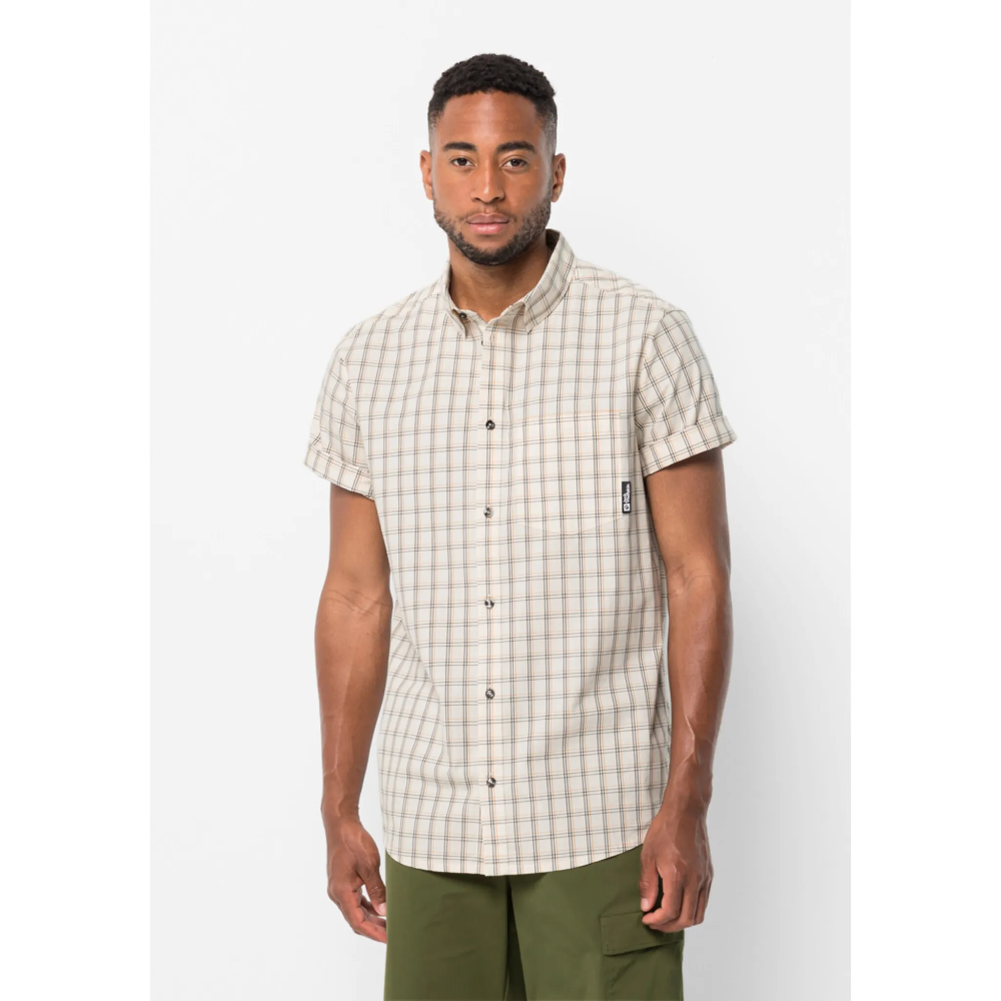 

Рубашка с короткими рукавами Jack Wolfskin "HOT SPRINGS SHIRT M", цвет Egret-41
