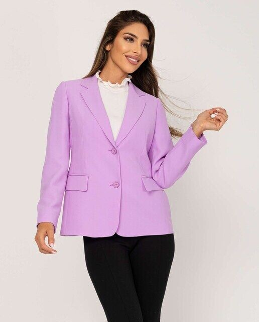 

Женский пиджак с лацканами и пуговицами Fsh, сиреневый