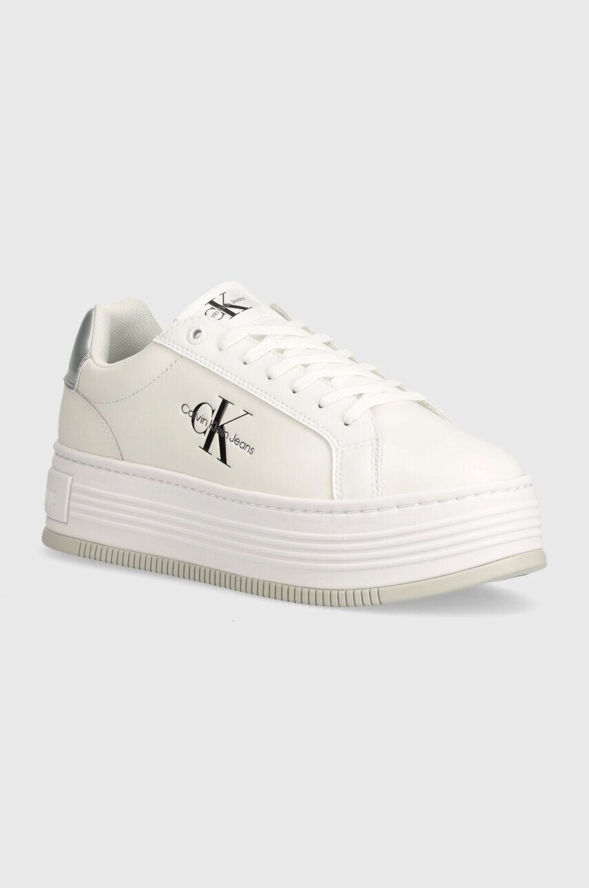 

Кроссовки Calvin Klein Jeans BOLD PLATF LOW LACE LTH ML MTL, белый