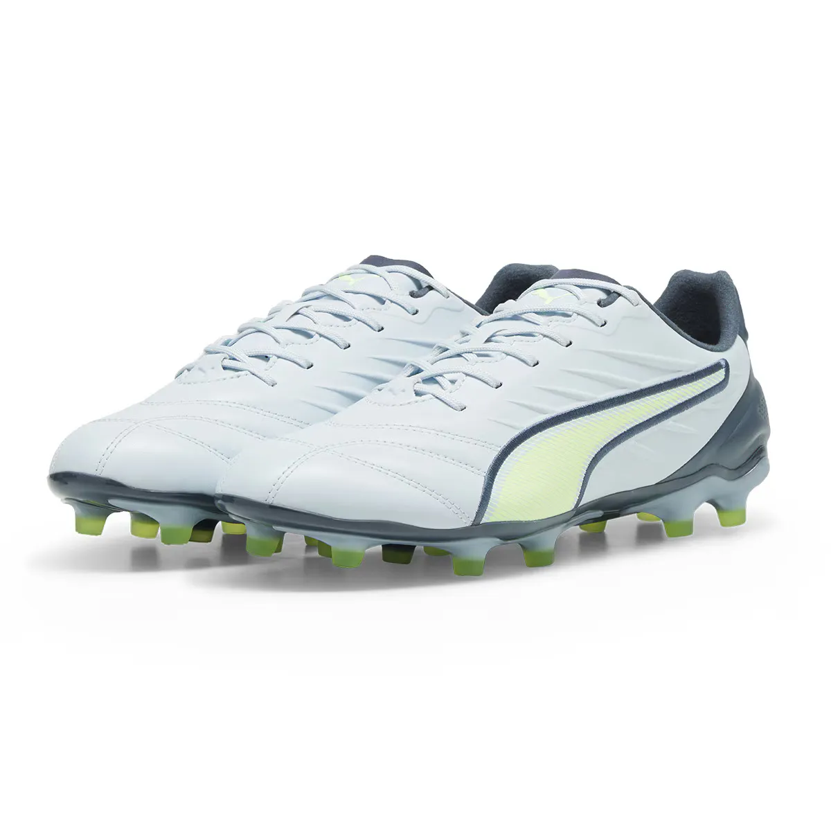 King Pro FG/AG Puma Мужские футбольные бутсы, серый/синий — фото 2