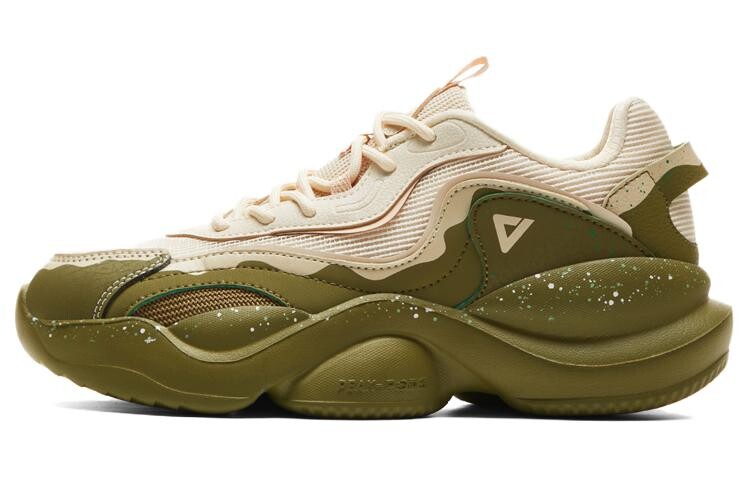 

Кроссовки PEAK Chunky Sneakers Women's Low-top Khaki Green, хаки/зеленый