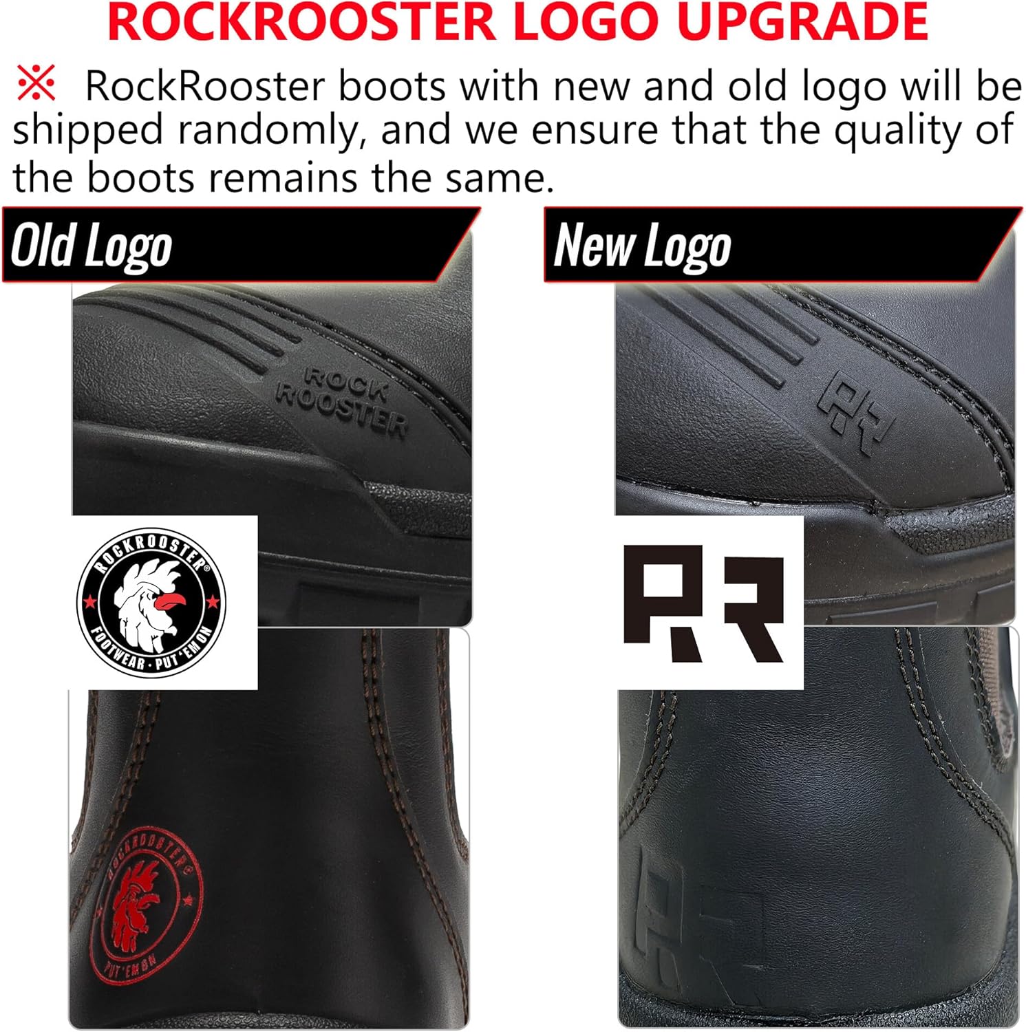 ROCKROOSTER Bakken - ботинки с стальным носком, стойкие к усталости, из кожи, без шнуровки, для мужчин AK229 (подошва из резины с электрозащитой, темно-коричневые) — фото 4