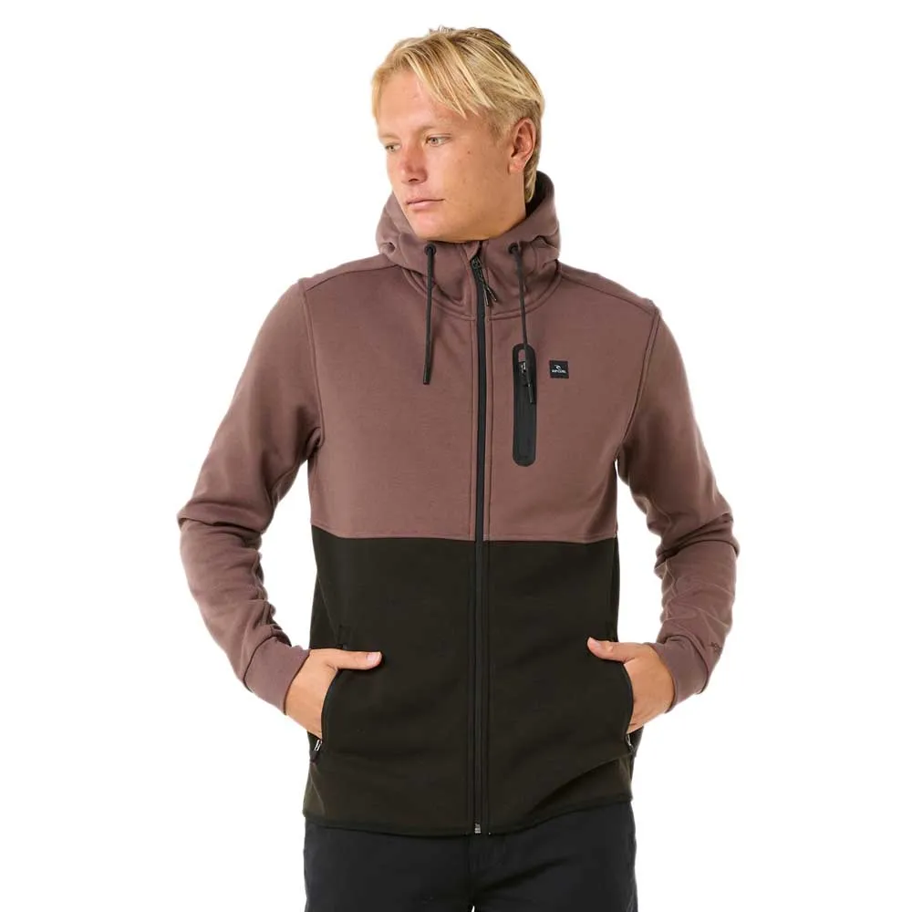 

Толстовка Rip Curl Anti Series Departed full zip, коричневый
