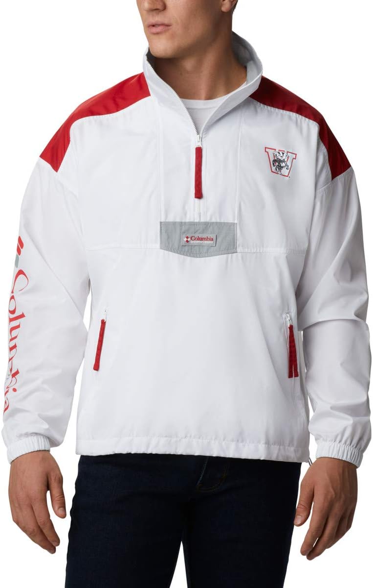 

Columbia мужская ветровка CLG Santa Ana, Wis - White/Intense Red/Columbia Grey