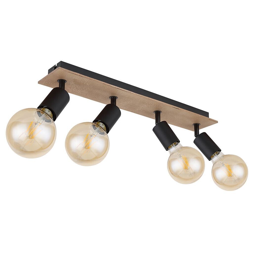 

Прожектор, передвижной, дерево, черный матовый, коричневый, L 49 см Globo Lighting