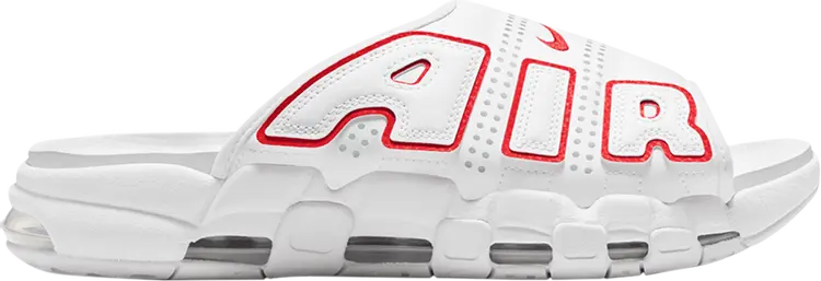 

Кроссовки Air More Uptempo Slide 'White University Red', белый