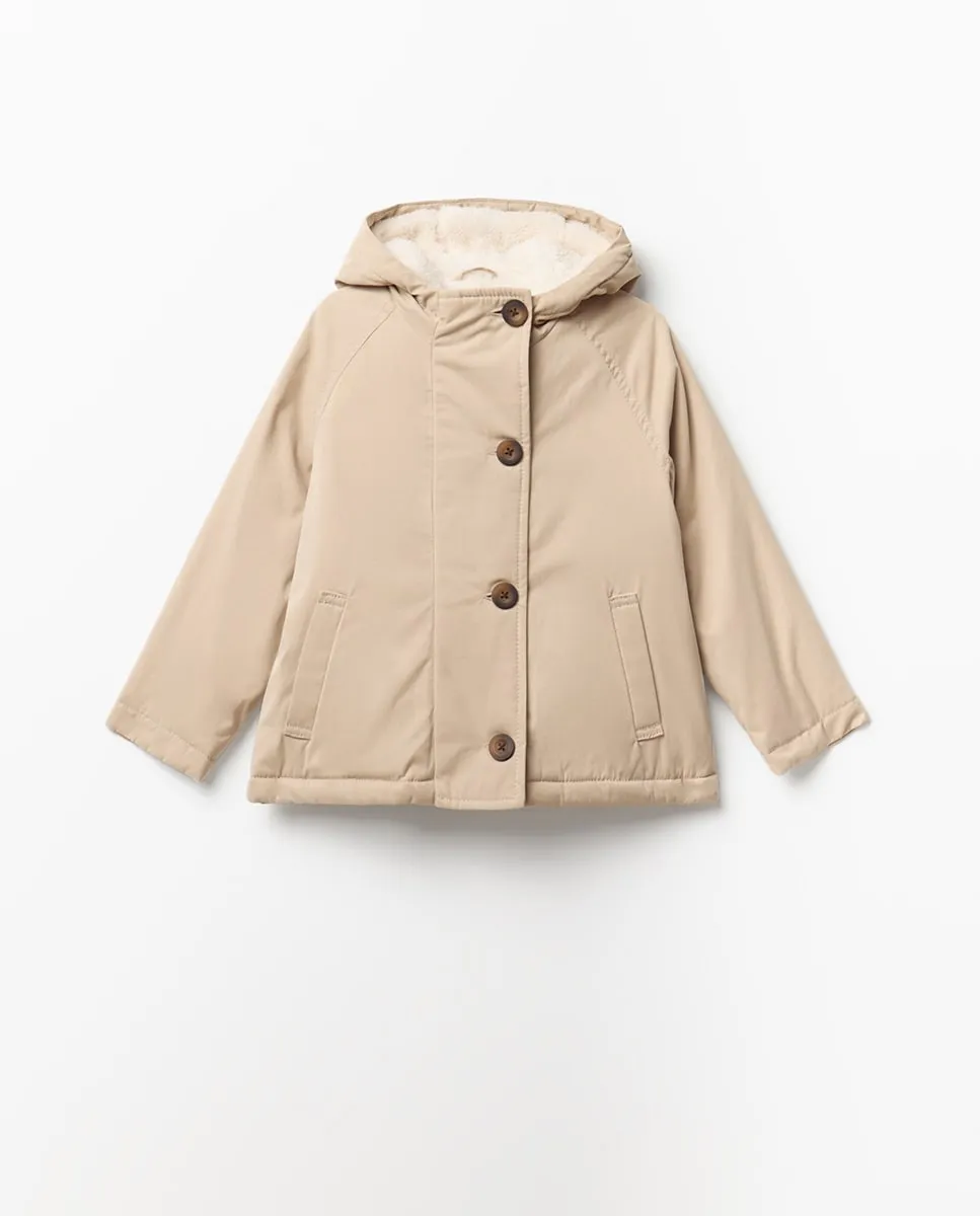 

Плащ с подкладкой с капюшоном Sfera, песочный