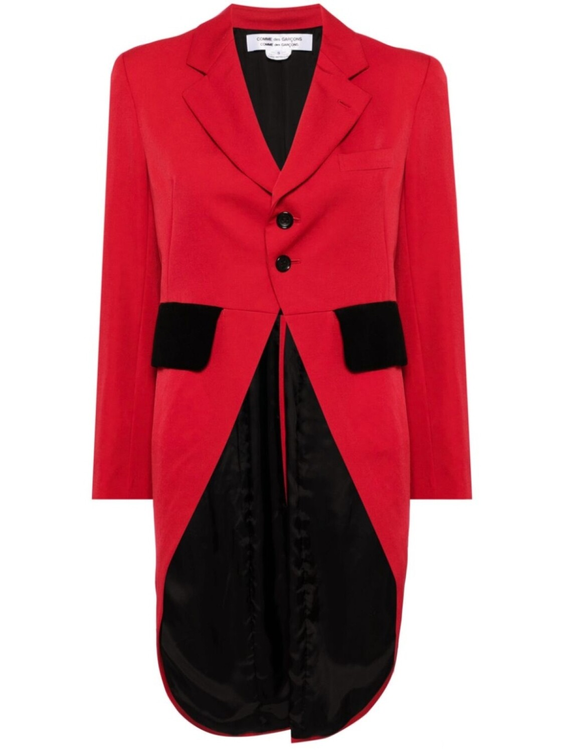 

Comme Des Garçons Comme Des Garçons однобортный блейзер, красный