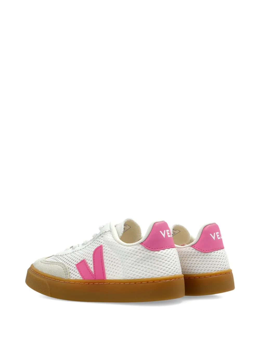 Кроссовки с логотипом из сетки Veja Kids, белый — фото 3