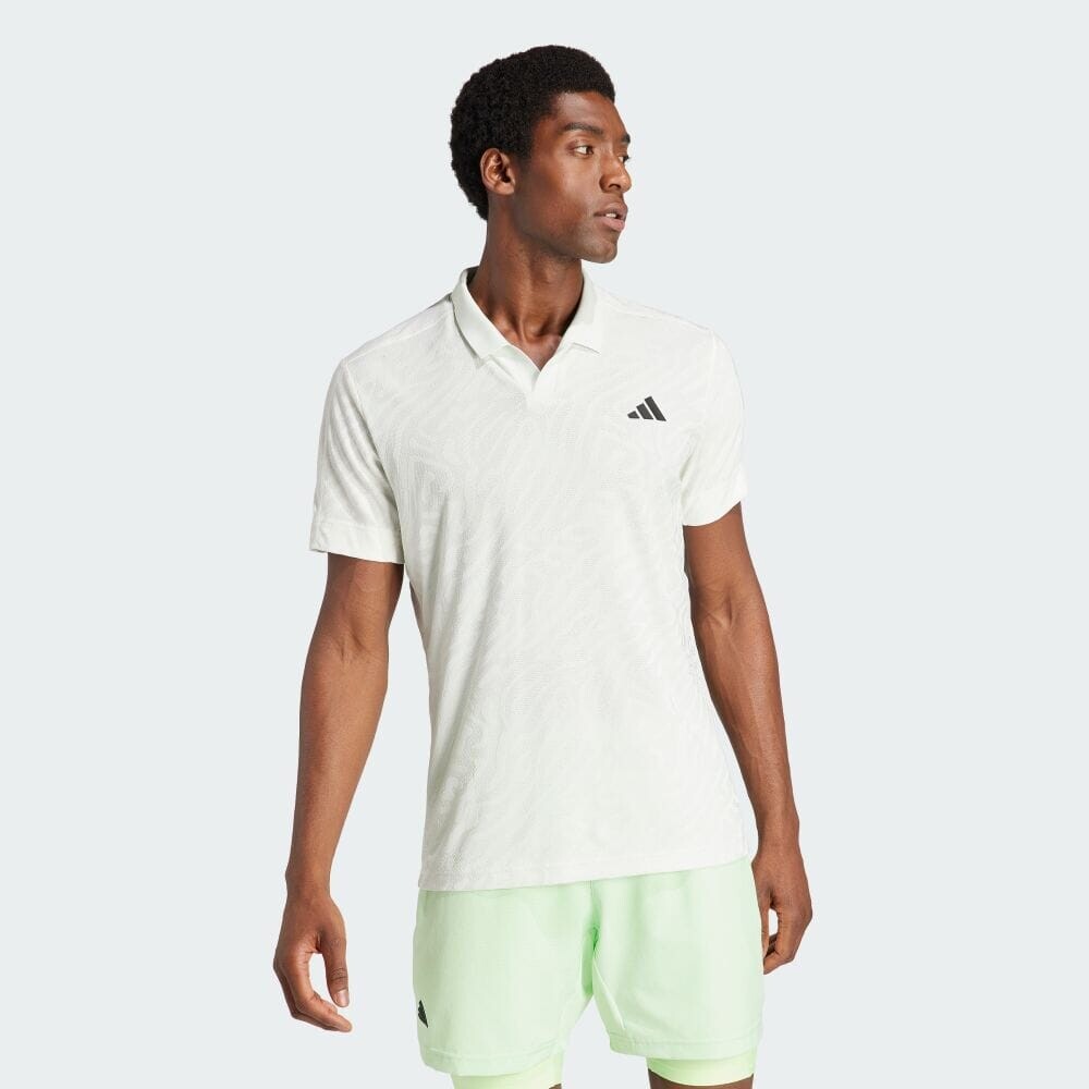 

Поло Adidas Tennis Air Chill Pro Freelift Polo Shirt, цвет Off-White/Crystal Jade