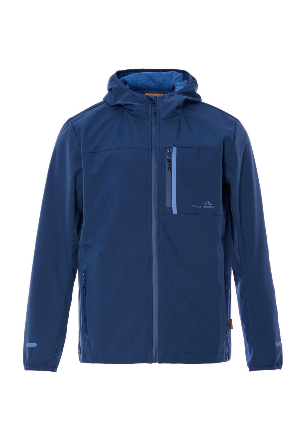 

Куртка Softshell, капюшон, дышащая, мужская moorhead, цвет Insignia