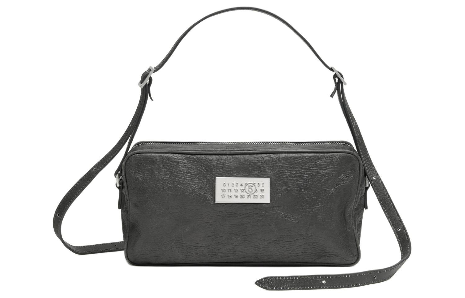 

MM6 Maison Margiela Сумка через плечо из телячьей кожи, женская, винтажная, черная