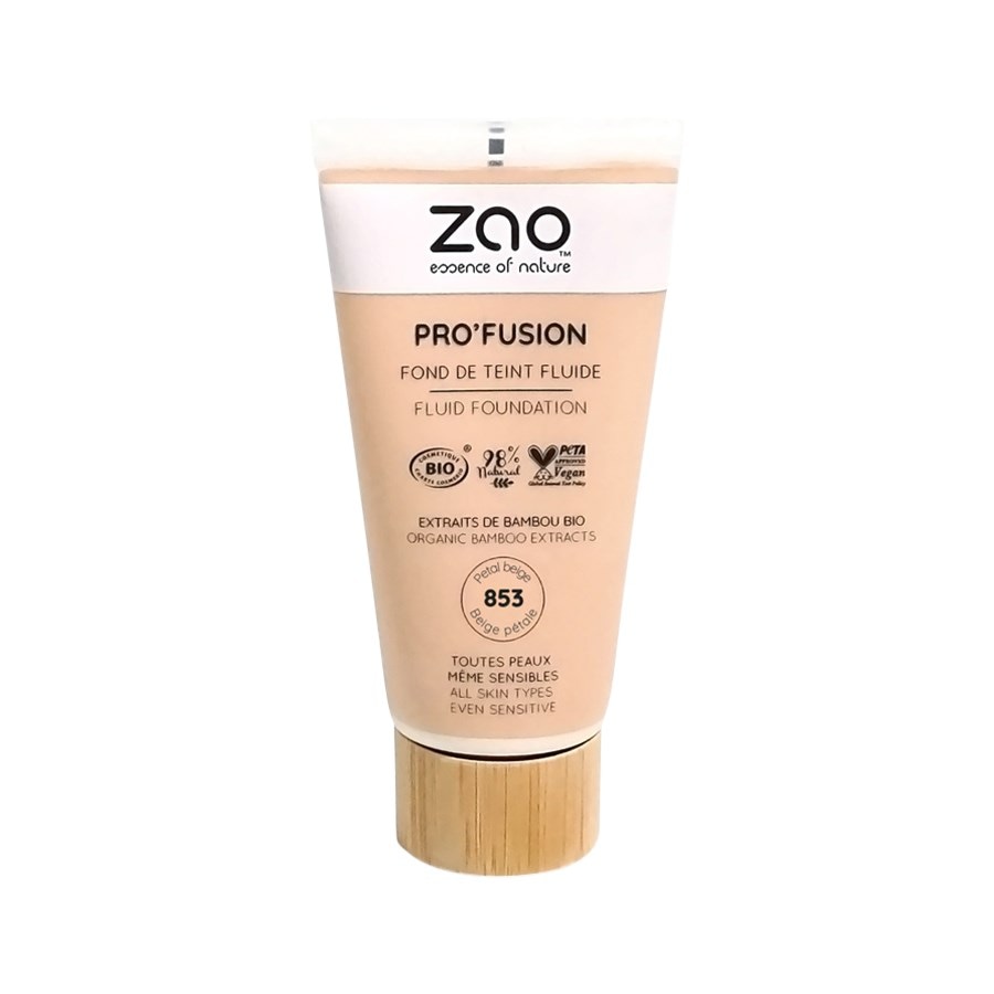 

Тональная основа Zao Pro'fusion Fluid Foundation, 853 Petal Beige / 30 ml