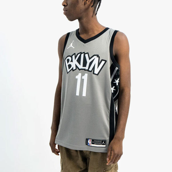 Майка Nike NBA limited Jersey SW Fan Edition 2019-2020 Season Brooklyn Nets Kyrie Irving 11 Gray, серый — фото 4