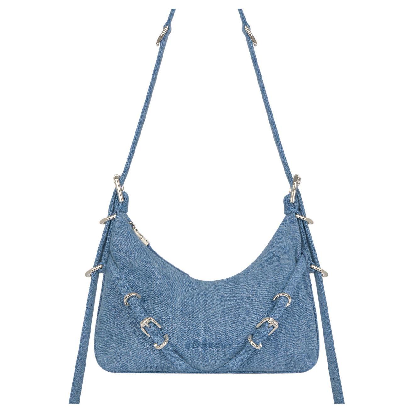 

Givenchy Джинсовая портативная сумка кроссбоди через плечо женская medium blue