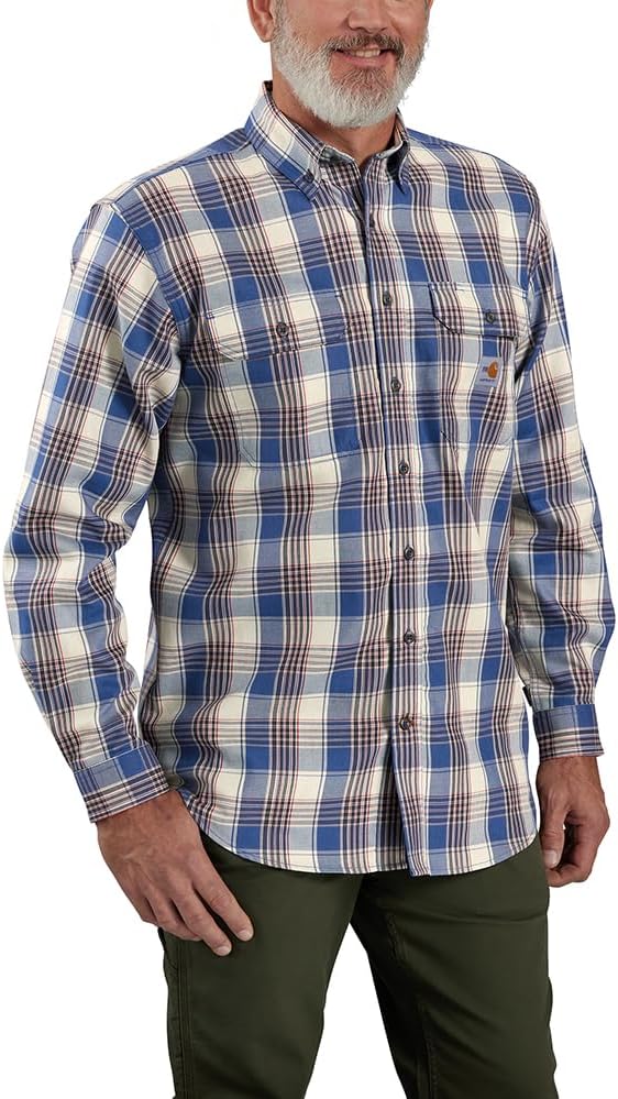 

Мужская рубашка Carhartt 104507 Flame-Resistant Force Rugged Flex Loose, Lakeshore/Chili Pepper