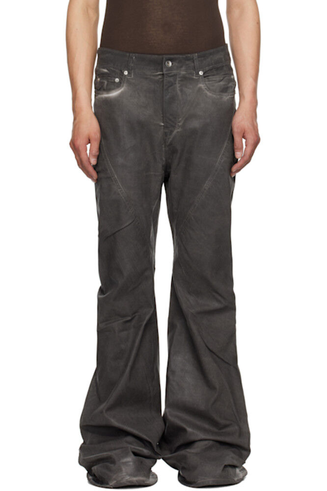 

Серые джинсы Hollywood Bias Bootcut Rick Owens DRKSHDW
