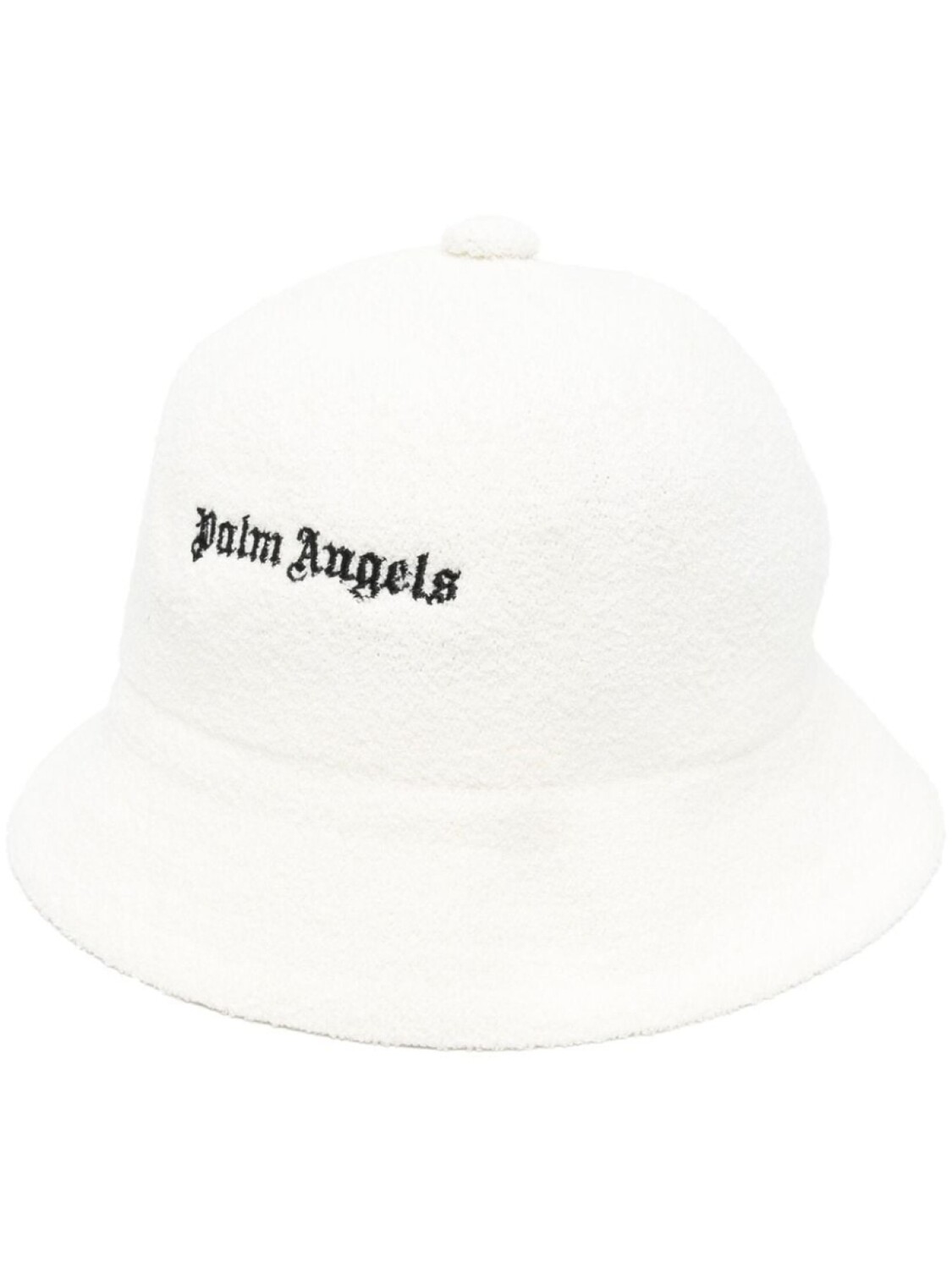 

Palm Angels панама из букле с вышитым логотипом, белый