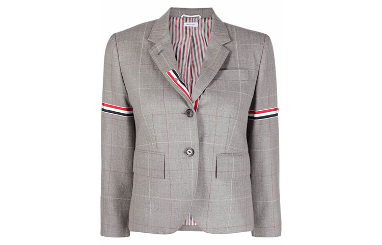 

Женский серый деловой костюм THOM BROWNE