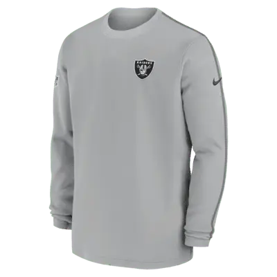 

Топ Nike Las Vegas Raiders Sideline Coach Men’s NFL Long-Sleeve Top, серый