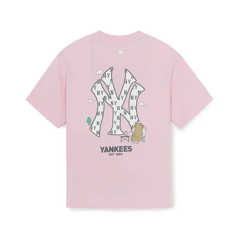Футболка с круглым вырезом Moderate MLB KIDS, Light Pink — фото 3