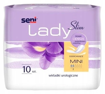 

*Seni Lady Slim Mini, урологические прокладки женские, 10 шт.
