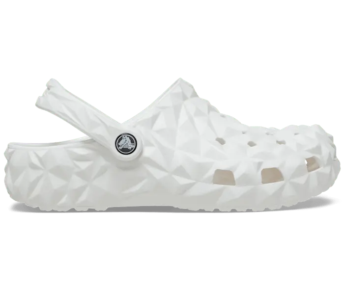 

Классические сабо с геометрическим рисунком Crocs мужские, цвет White