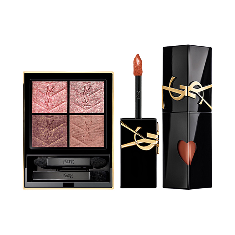 

Тени для век пудра, жидкая помада-воздушная подушка наборы для макияжа легко растушевываются натуральные 4g+5.5ml+12g/4g+5.5ml SAINT LAURENT