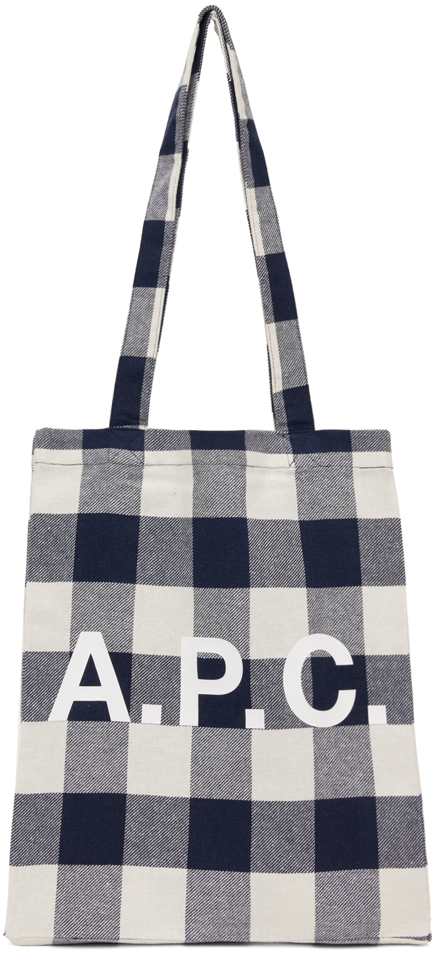 

Сумка-тоут Lou Tote от Off-White & Navy A.P.C., темно-синий