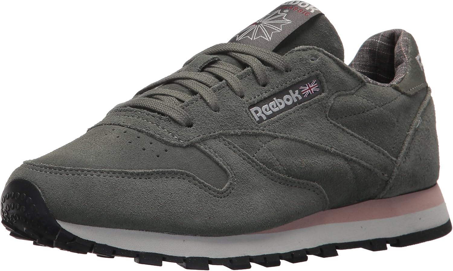 

Классические кожаные кроссовки для взрослых, унисекс V1 Reebok, розовый/серый