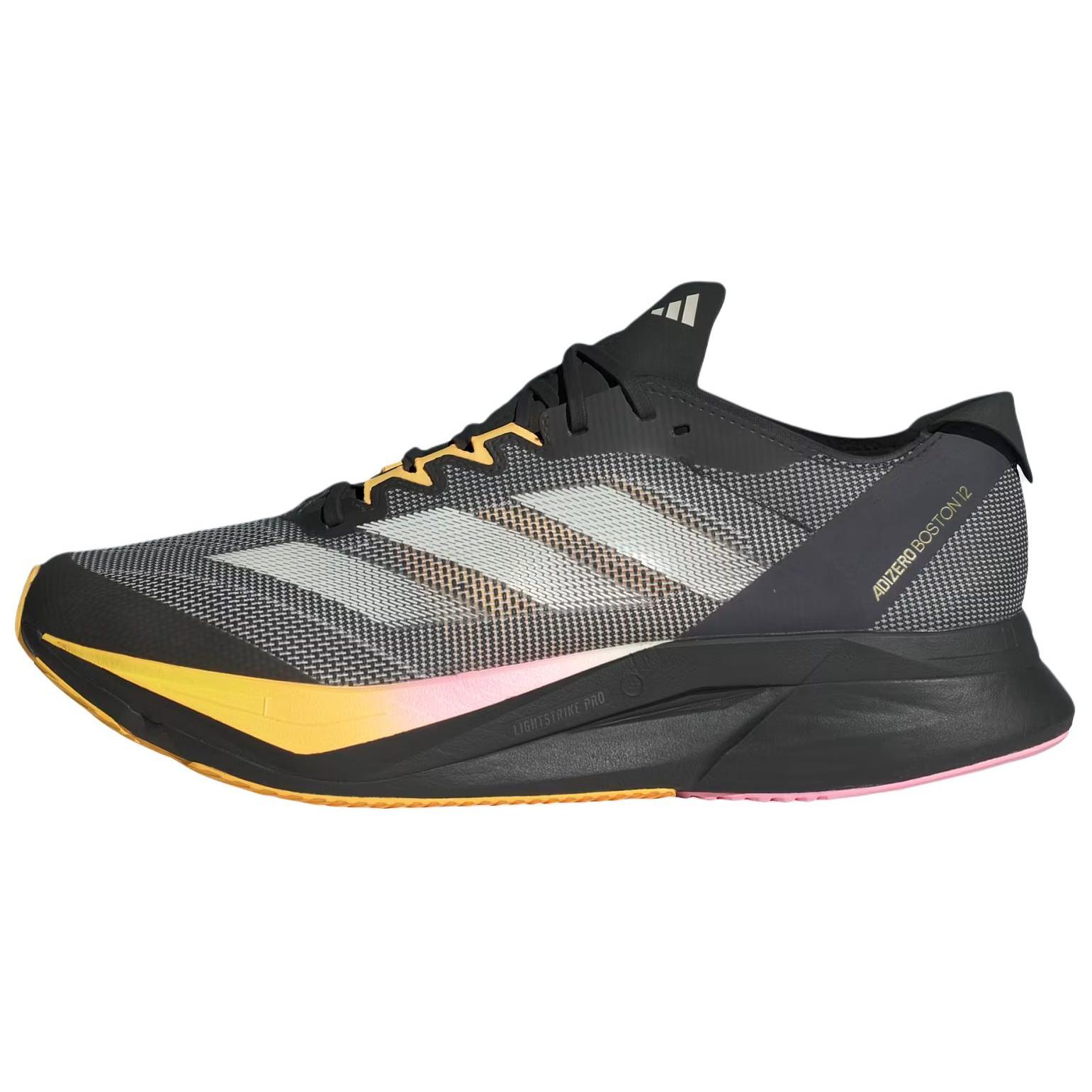 

Adizero Boston 12 Core Black Zero Metallic Spark Adidas, черный серый