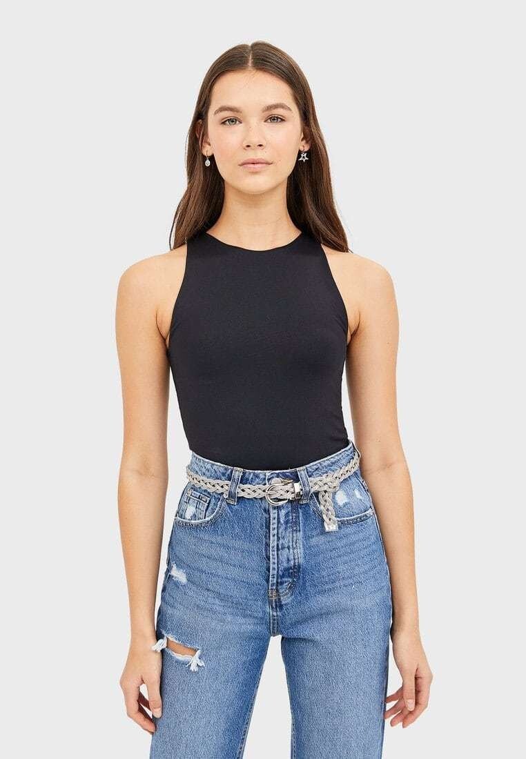 

Топ Stradivarius, черный