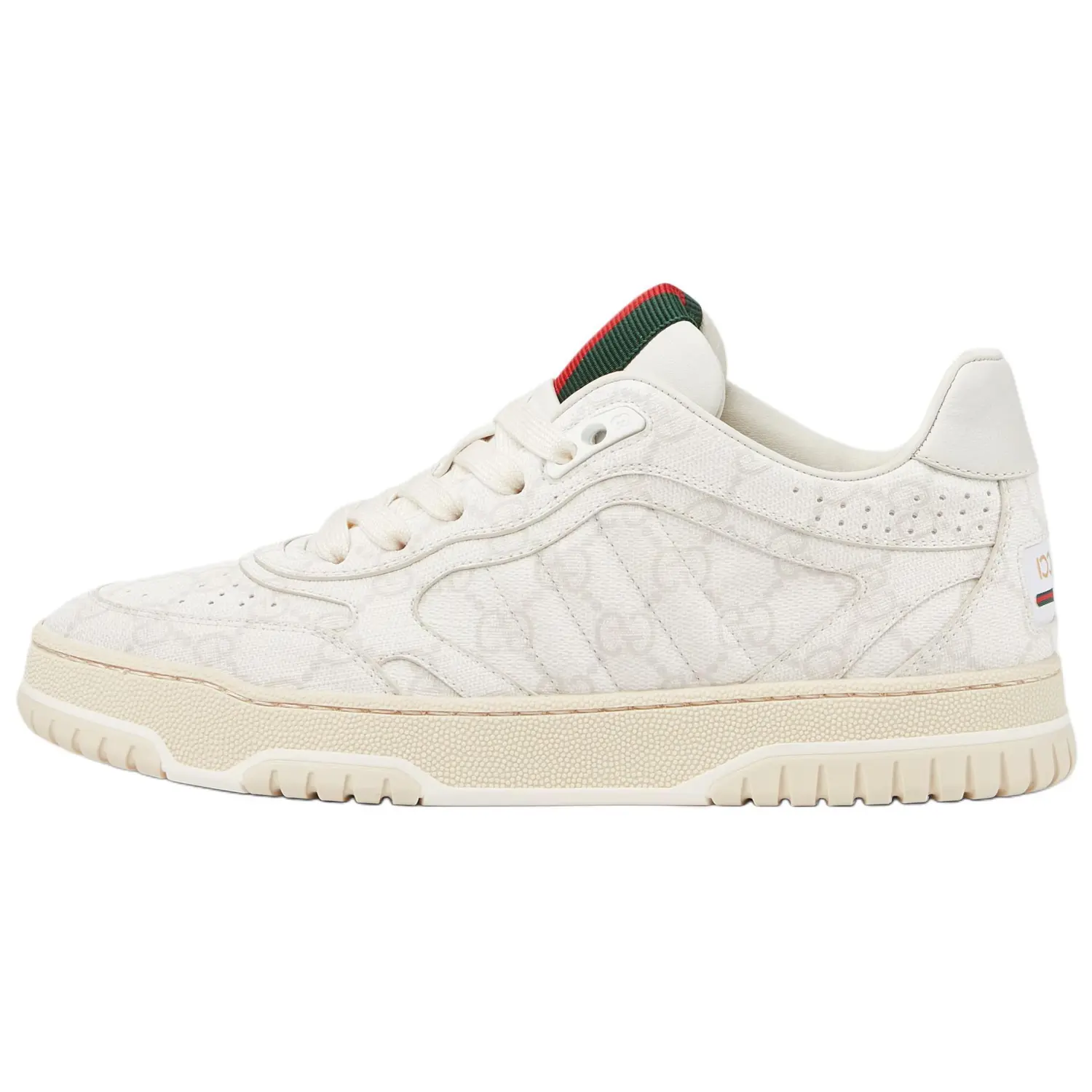 Женские кроссовки Re Web 'GG Canvas Beige White' GUCCI