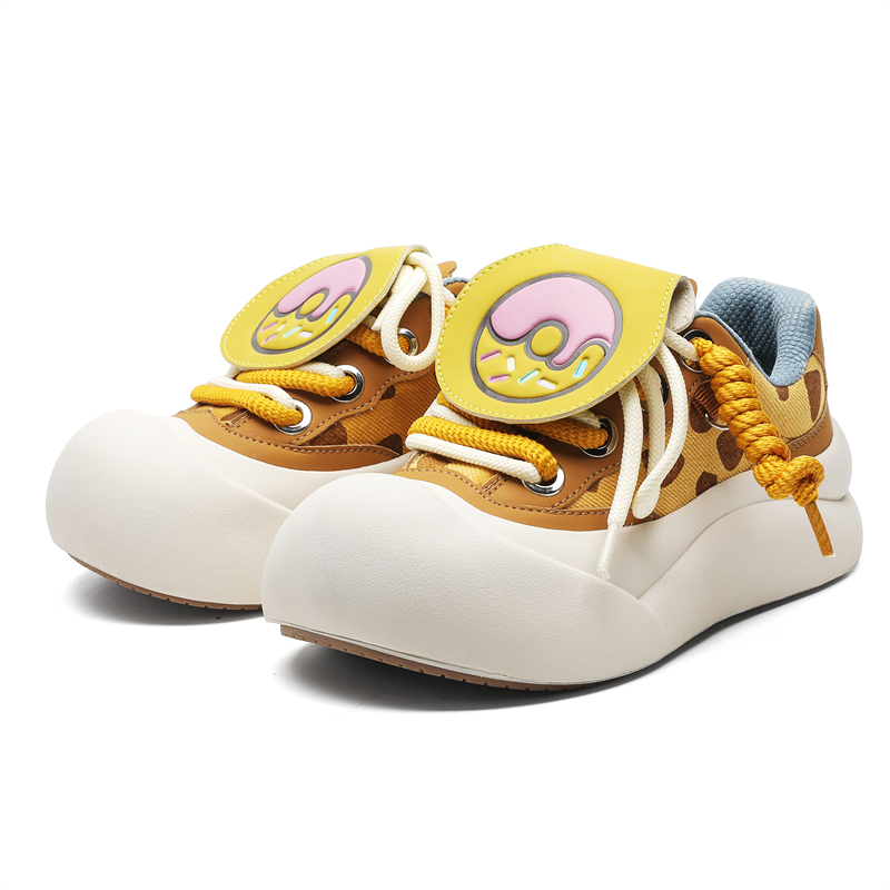 

V05 Женские низкие унисекс скейтбордские кеды желтые, цвет Yellow[Women's]