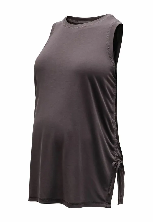 Модальный топ для беременных стандартного кроя с боковыми вставками Next, Chocolate Brown