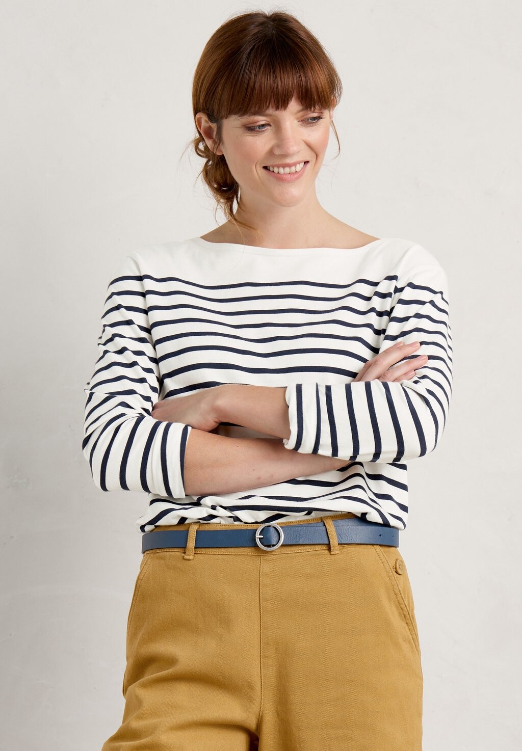 

Футболка с длинными рукавами Sailor Seasalt Cornwall, цвет falmouth breton chalk maritime
