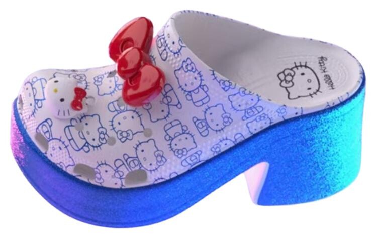 

Сабо Crocs для женщин, White/Blue