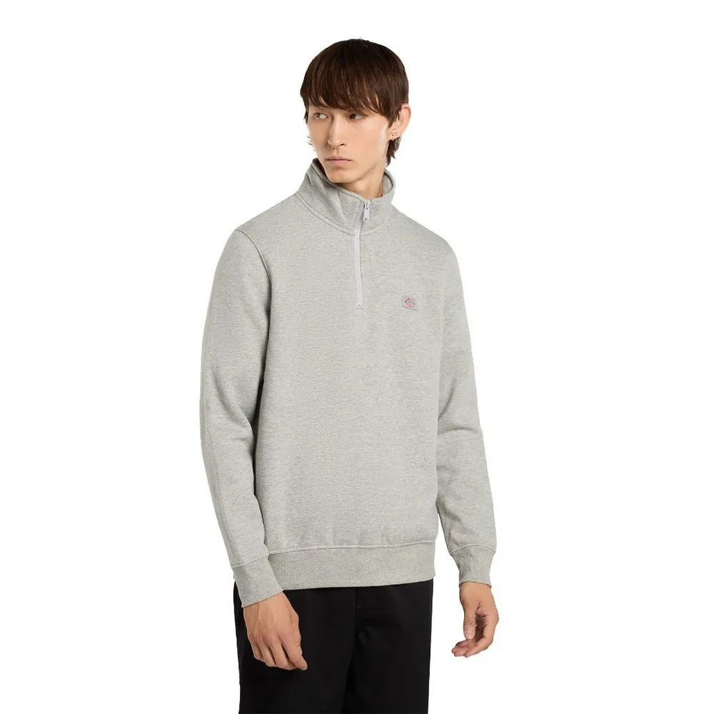 

Толстовка Dickies Oakport half zip, серый