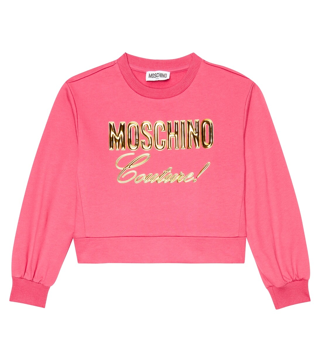 

Толстовка из хлопкового джерси с логотипом Moschino, розовый