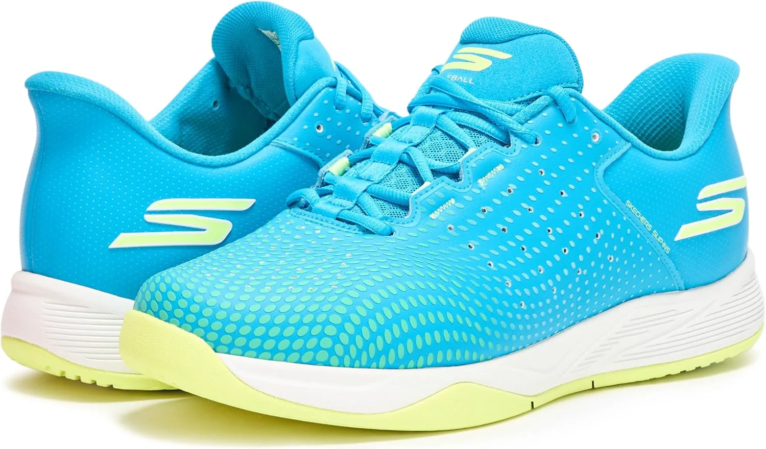 Мужские кроссовки Skechers Viper Court Reload с легким надеванием без рук, синий — фото 3