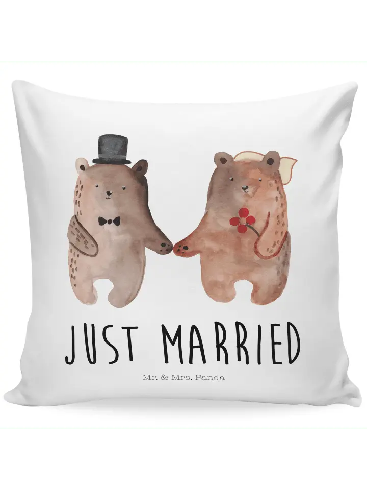 

Подушка Mr. & Mrs. Panda, белый, Серый, Подушка Mr. & Mrs. Panda, белый
