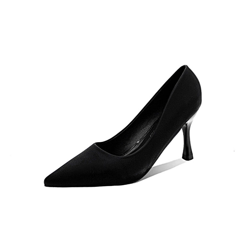 Туфли женские на высоком каблуке Lunnifeiya, цвет Black (7cm)
