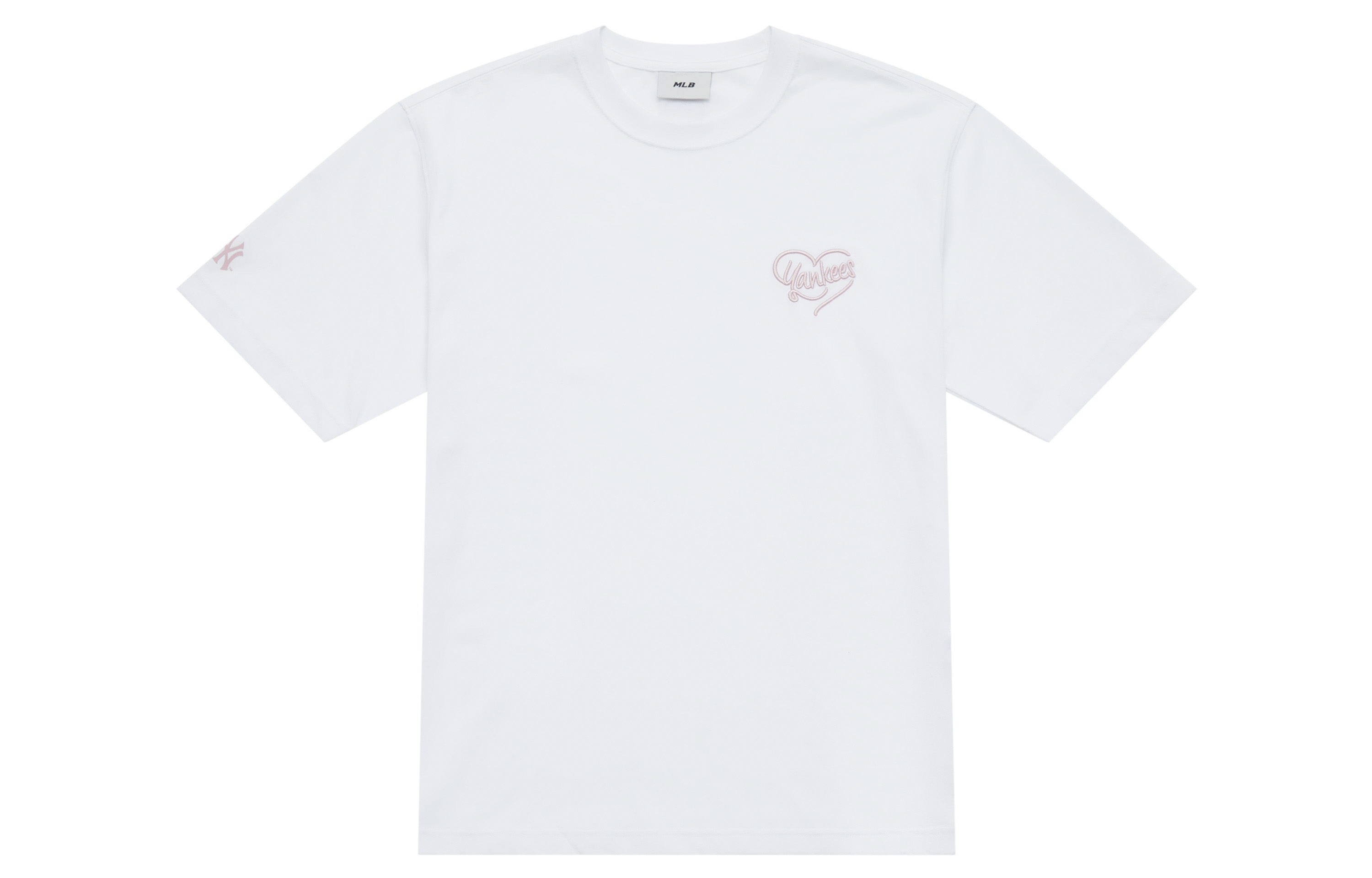 

MLB Футболка New York Yankees Heart SS25 унисекс ecru, Бежевый, MLB Футболка New York Yankees Heart SS25 унисекс ecru