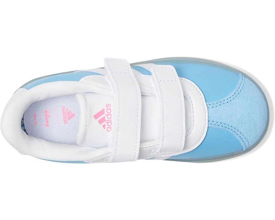 Кроссовки adidas Kids VL Court 3.0 Velcro Straps Shoes, цвет Semi Blue Burst/White/Lucid Pink — фото 2