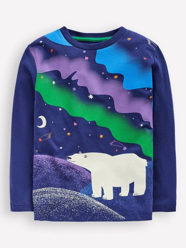 

Детская хлопковая футболка с длинными рукавами Glow Mini Boden