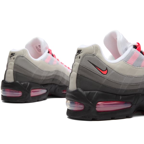 Кроссовки Air Max 95 с большими пузырями Nike, Black, Solar Red & Dust Granite — фото 3