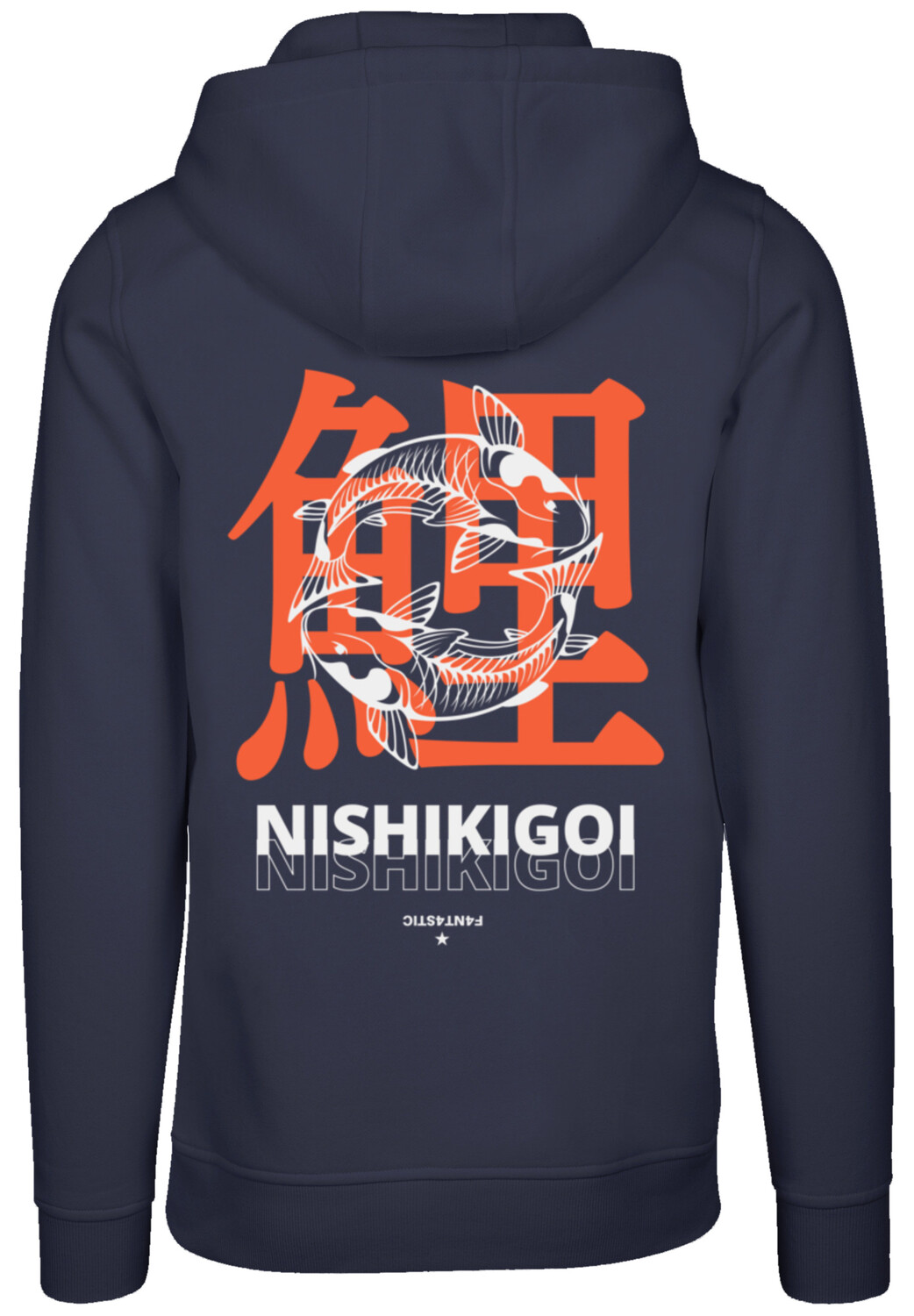 

Пуловер F4NT4STIC Hoodie Nishikigoi, темно синий