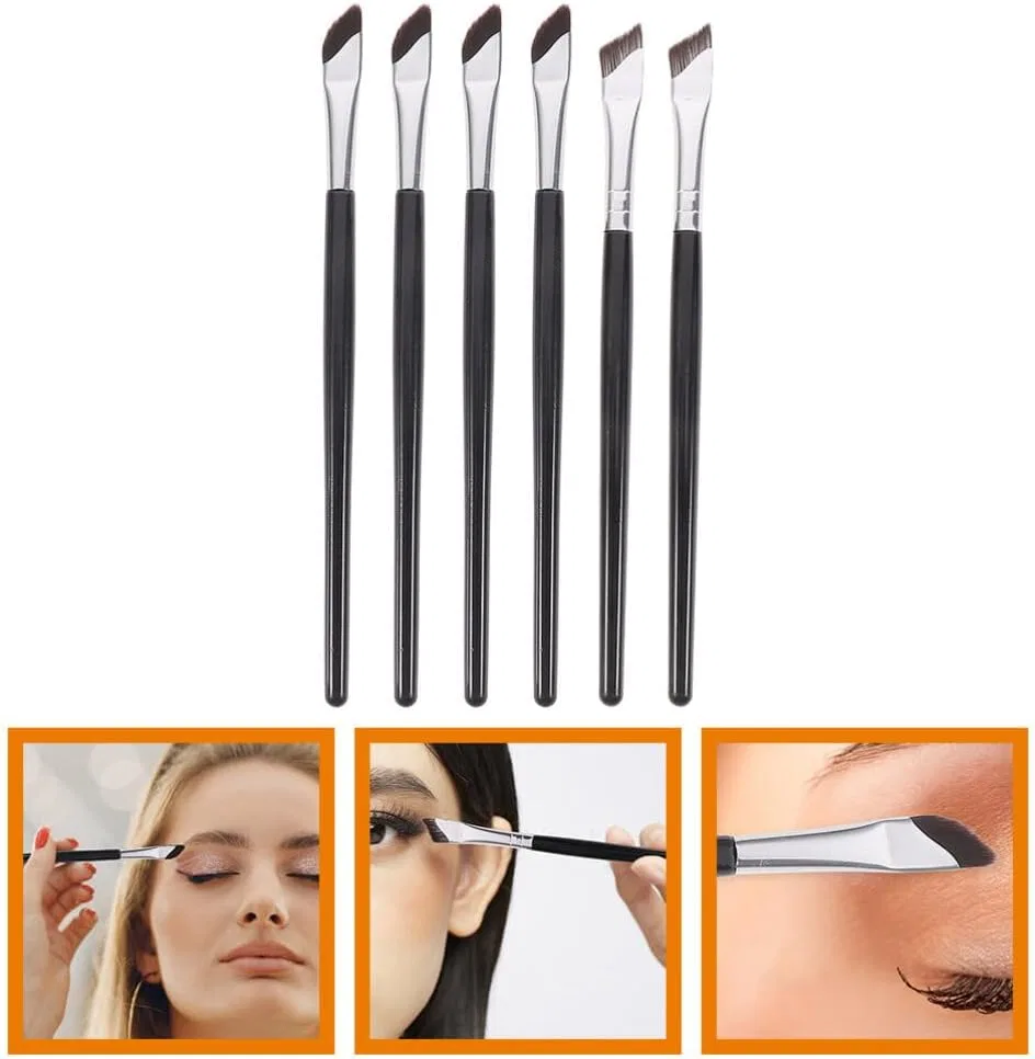 Кисть для подводки угловая Beaupretty набор из 6 штук черный — фото 2